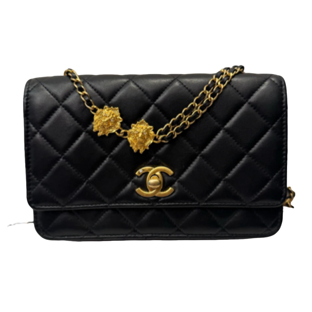 99新 Chanel/香奈儿 23A手工坊狮子WOC发财包芯片款