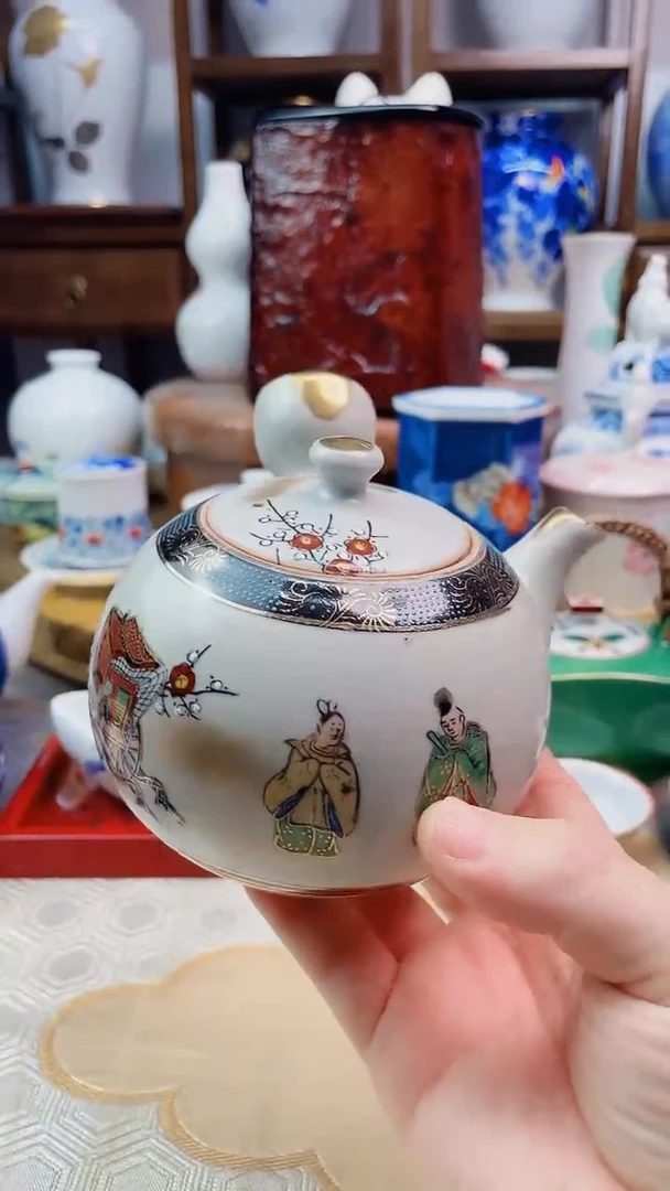 【闪购商品】盘九谷侧把壶一一