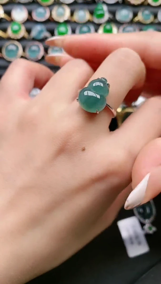 【闪购商品】翡翠戒指银S925镶嵌1111111