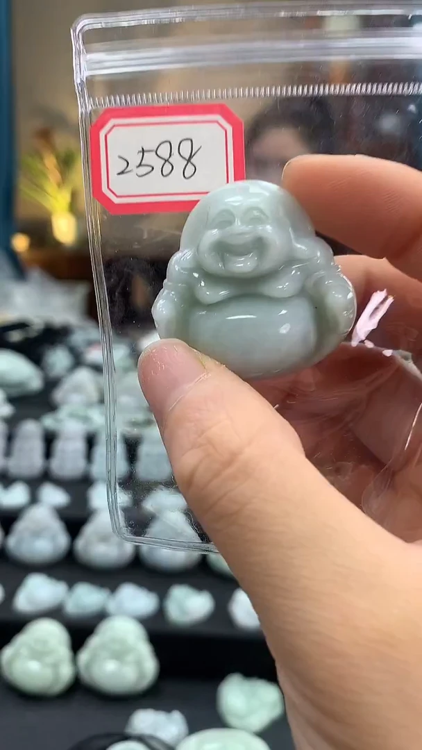 颈饰未镶嵌翡翠佛公2588