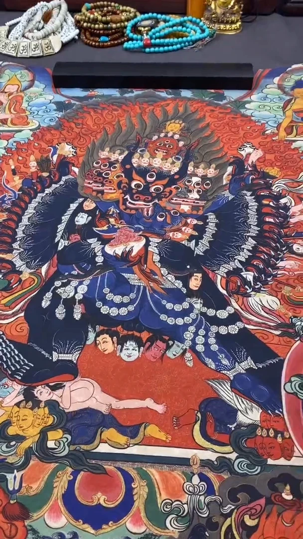 卷轴画王姬藏传非遗珍品