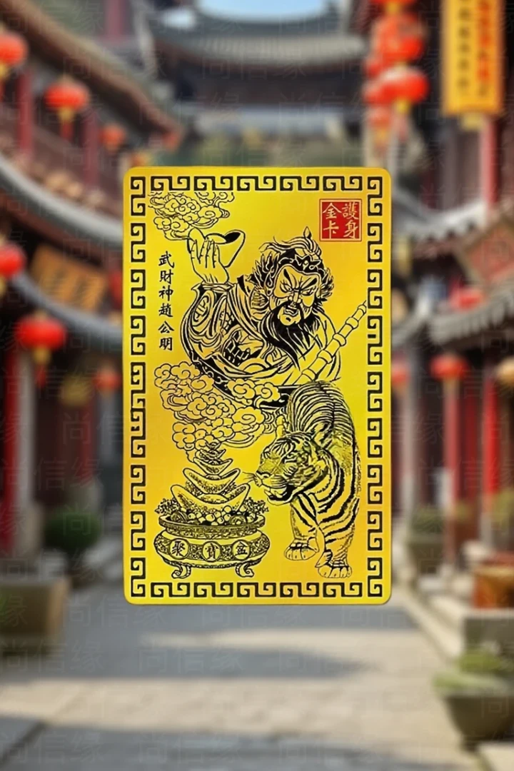 【师傅推荐】乙巳青蛇年赵公明赵公明金卡赵公明手机卡随身金卡