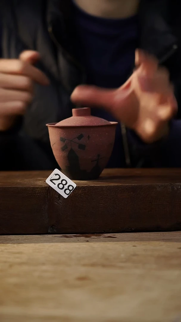 瓷片设计师手作！！！落单设计师福利！！盖碗