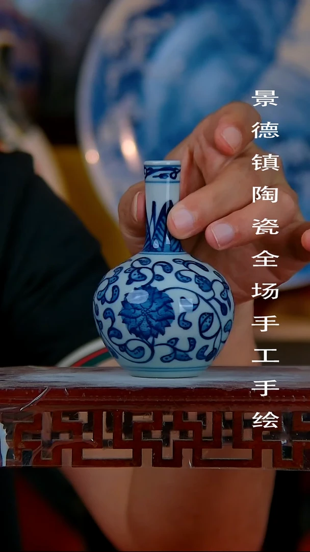 摆件景德镇陶瓷 全场手工手绘