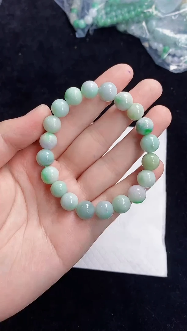 未镶嵌手串翡翠6天然缅甸翡翠A货一物一证