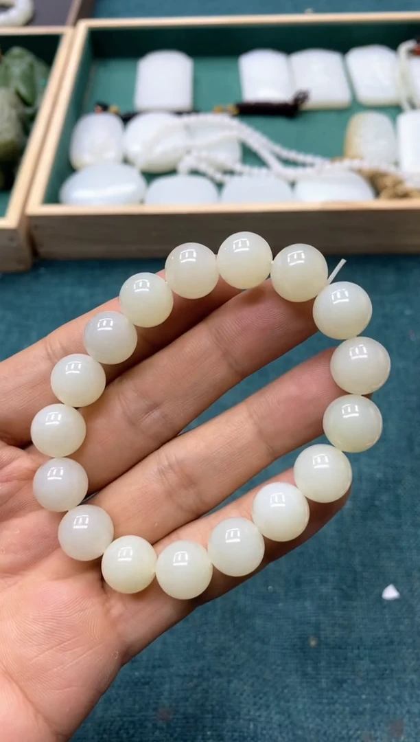 【闪购商品】和田玉手串卡12未镶嵌手串