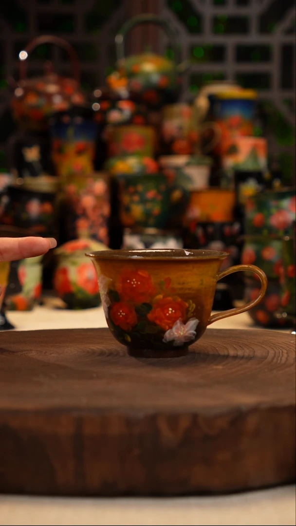 油画   釉下彩    杯子