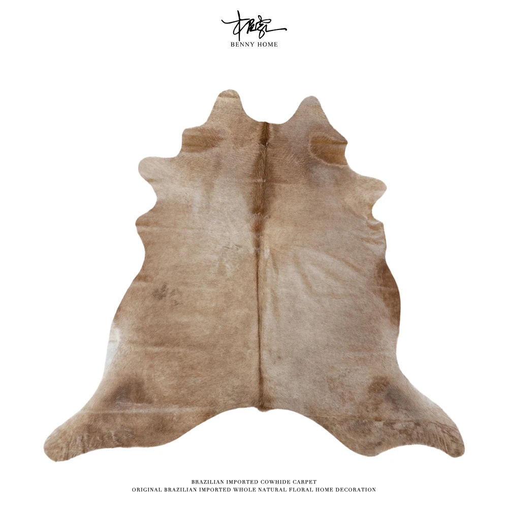 【本尼家】P144轻奢北欧风整张牛皮地毯235*205cm