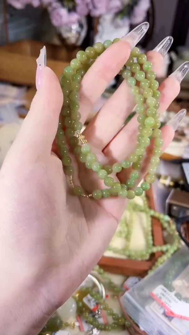 银S925镶嵌手链和田玉多样性发货其一默认天然特征