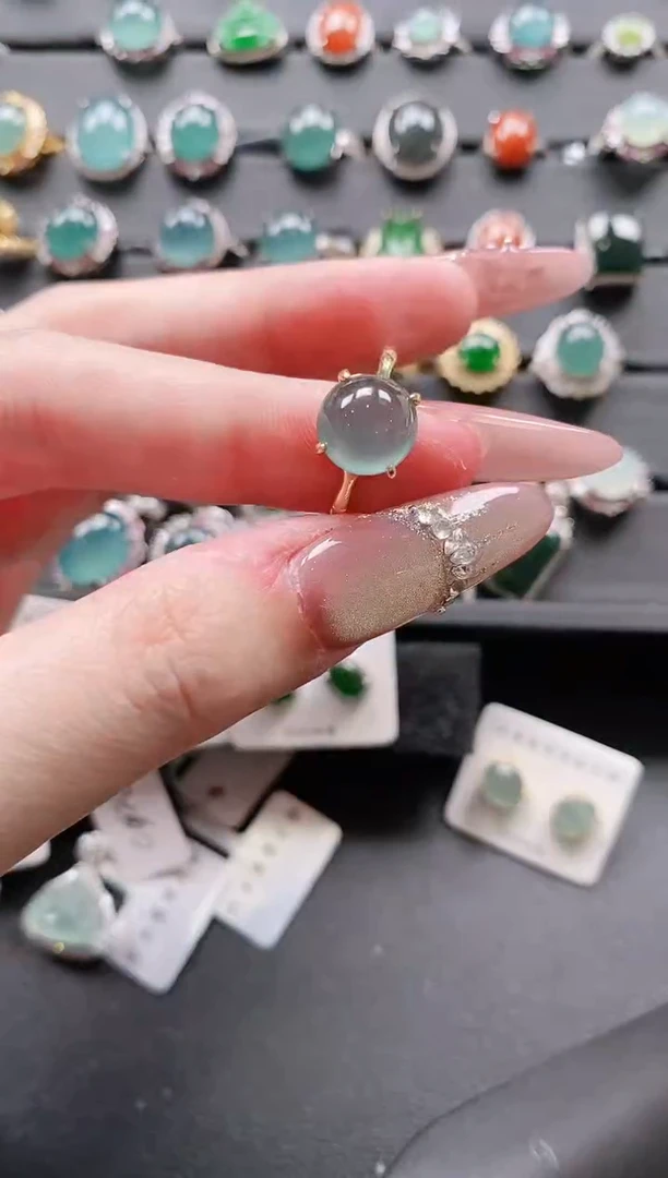 【闪购商品】翡翠戒指银S925镶嵌11111111