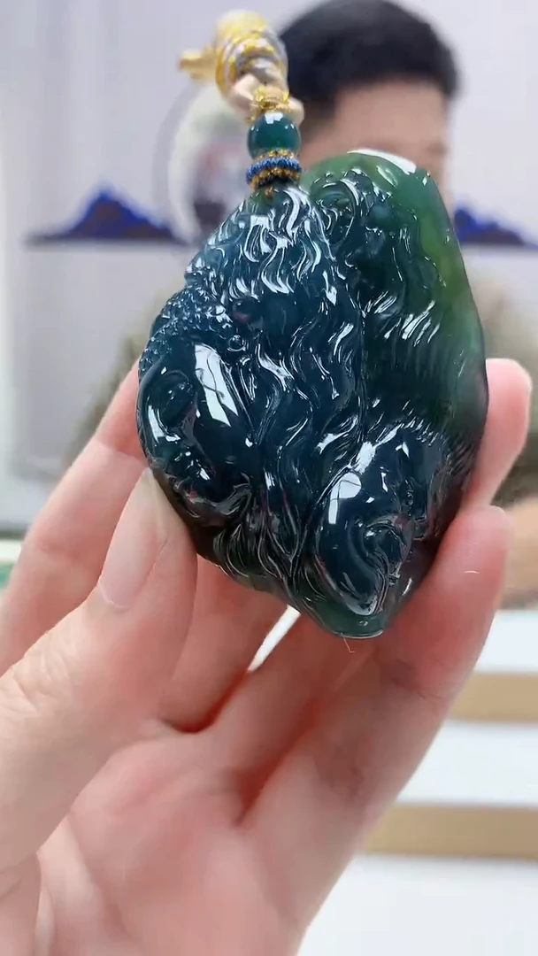 未镶嵌定制翡翠4917zm-毛货挂件19