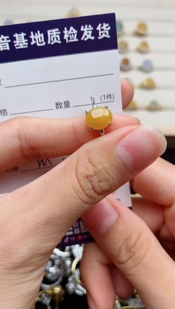 翡翠戒指银S925镶嵌....