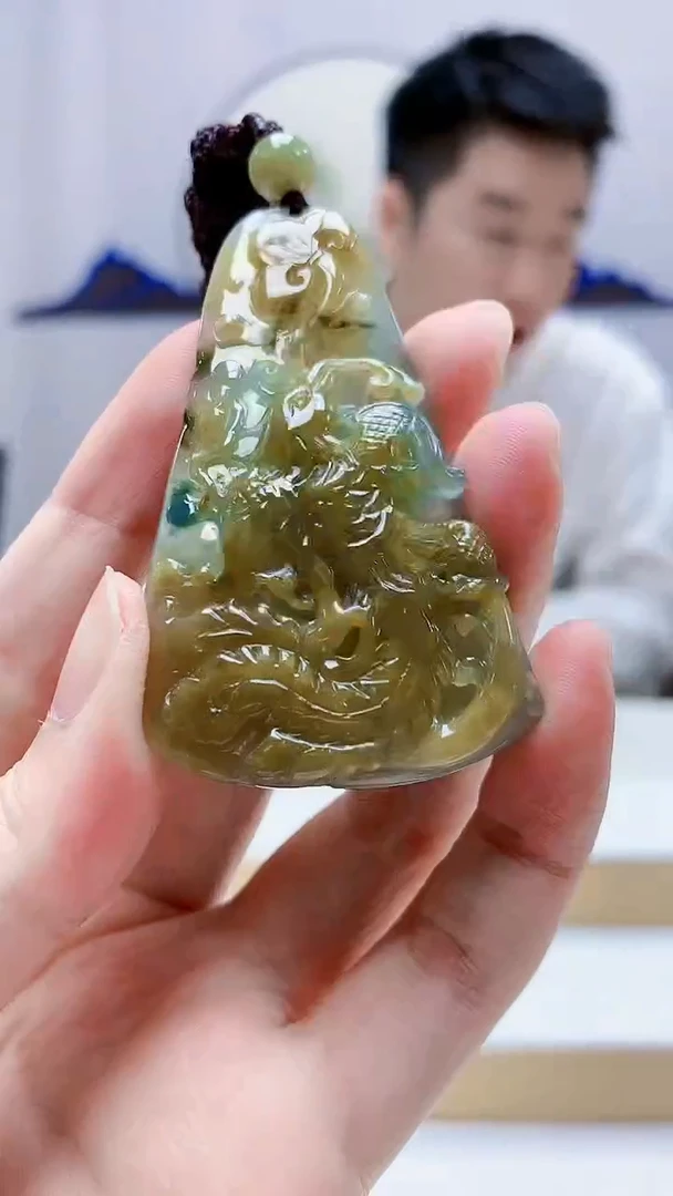未镶嵌定制翡翠5028zm-毛货挂件143凤凰
