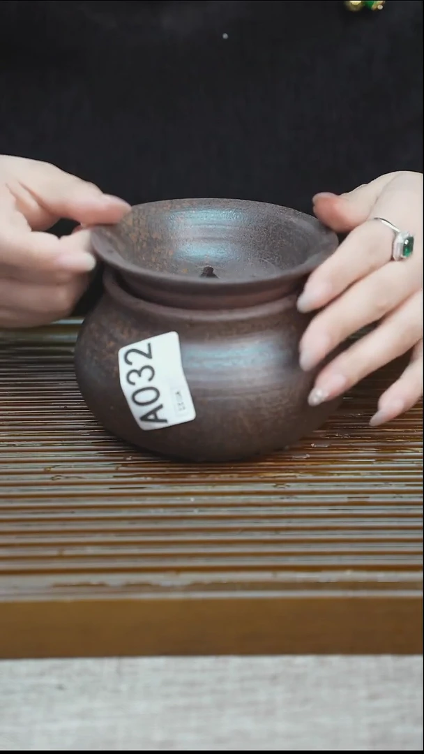 纯手工粗陶茶具每一只不一样