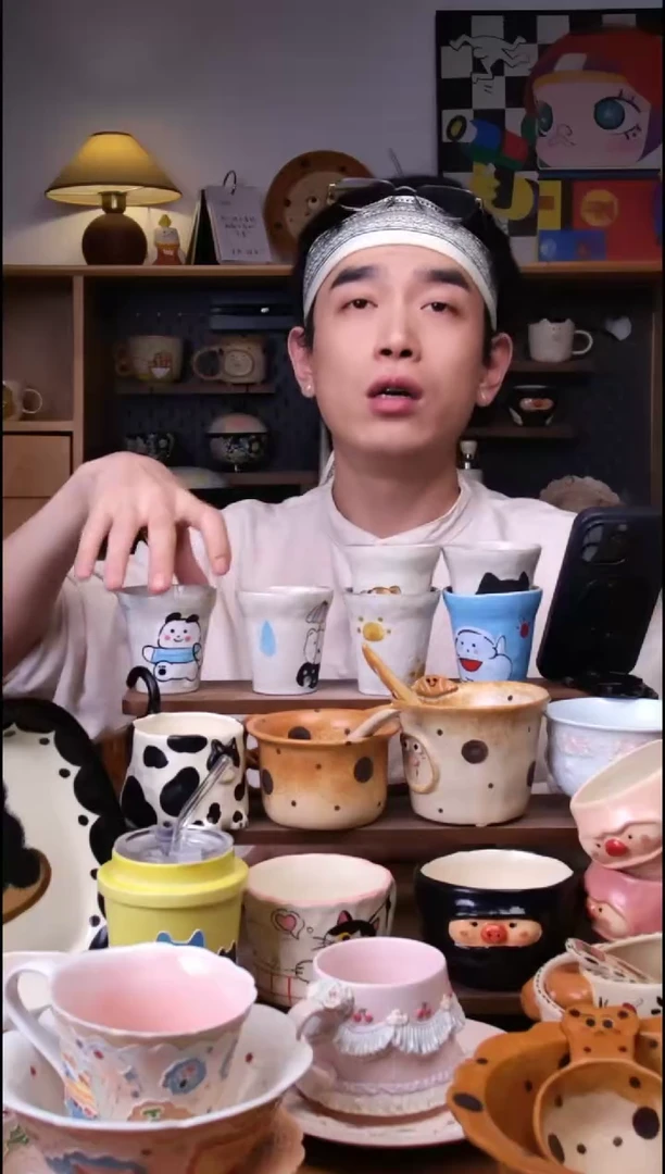 杯子6款不定向发货1只！景德镇设计师款陶瓷