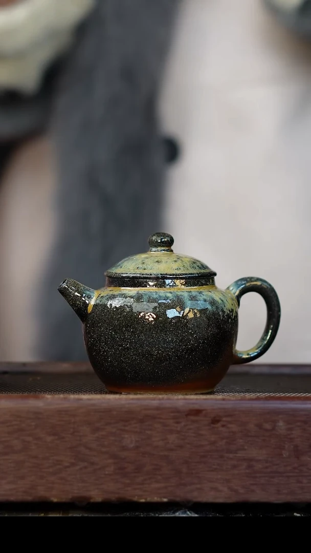 茶壶紫砂柴烧紫砂 巨轮200cc