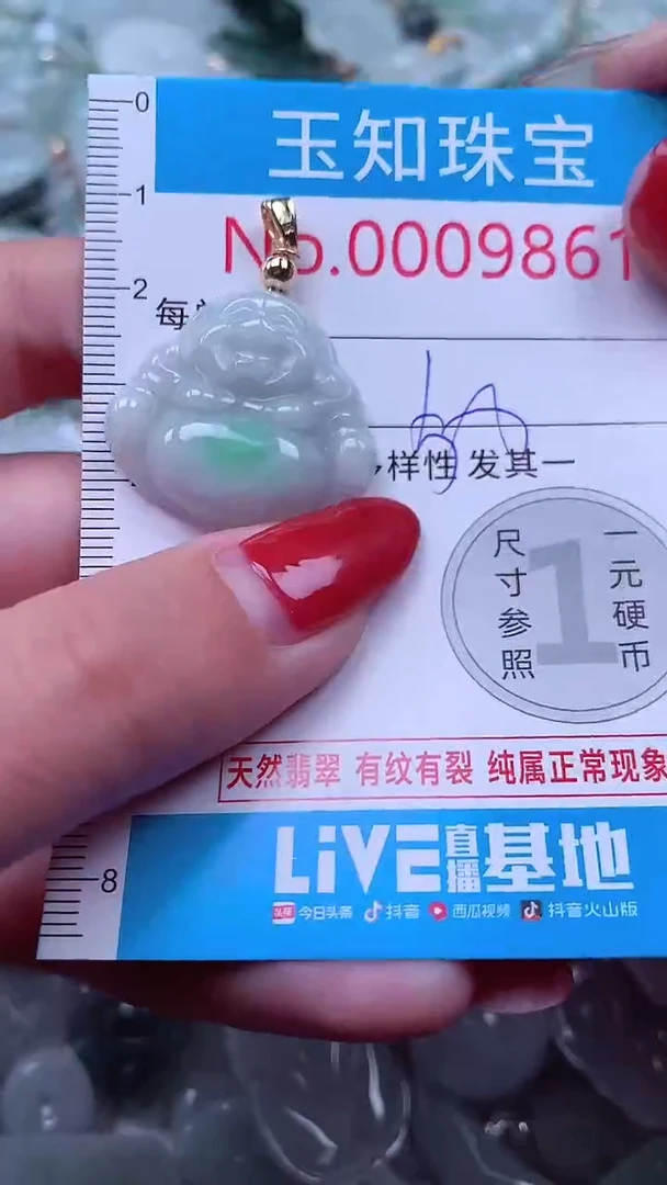 吊坠(不含链)未镶嵌翡翠9861