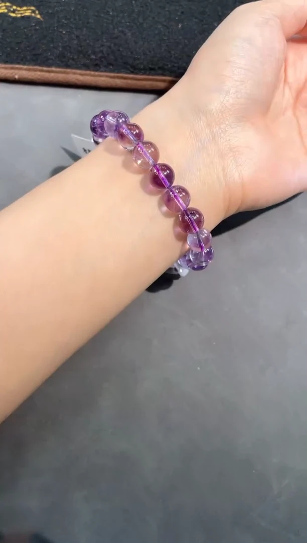 【闪购商品】紫晶手链未镶嵌24号紫超七单圈9.5mm