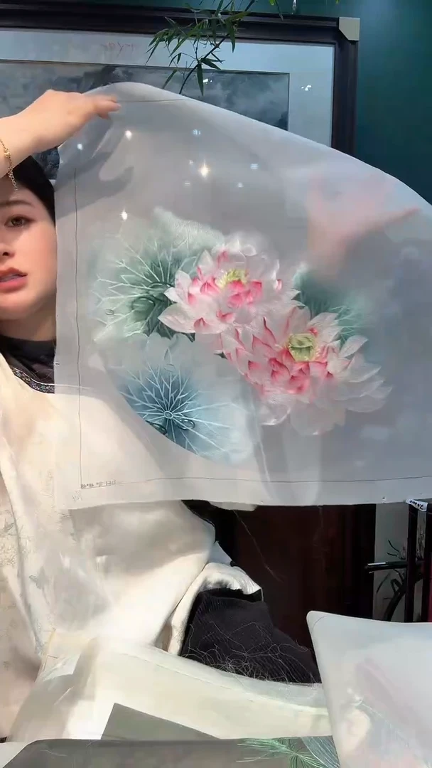 刺绣非遗苏绣手工刺绣绣片