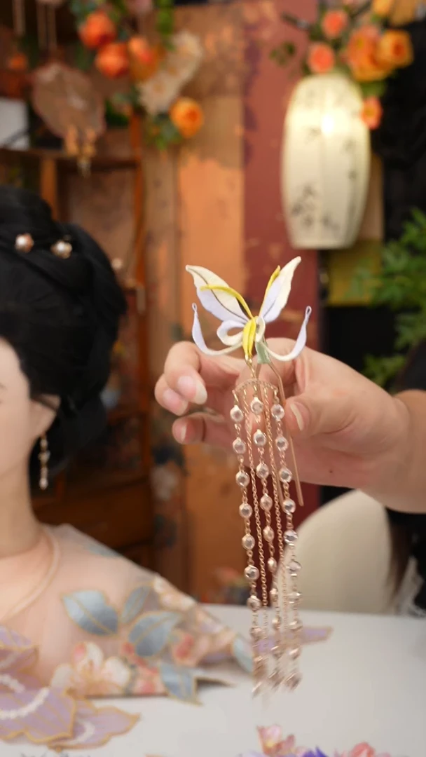 皮质铁合金锦簪阁紫色