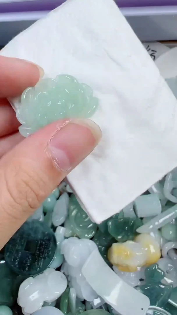 散珠翡翠349号链接，A货翡翠