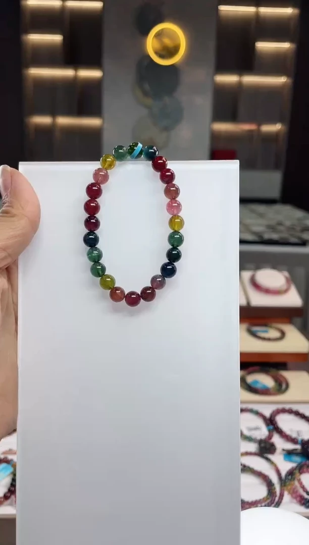 单圈手串未镶嵌碧玺（多样性发一条）Q