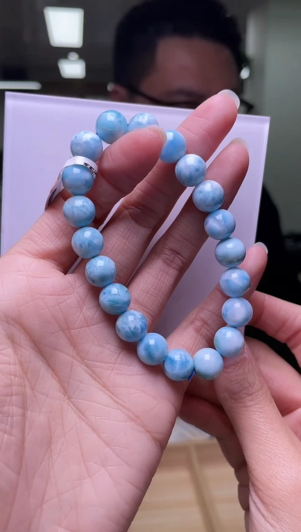 未镶嵌针钠钙石（海纹石）手链10±/x-480【