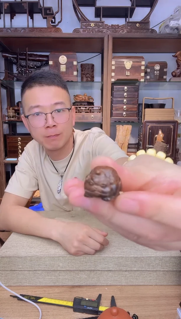 乌木类书架860贡木谛听小挂件  有色差瑕疵