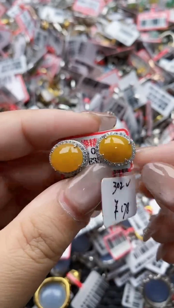 【闪购商品】翡翠戒指银S925镶嵌22222---10