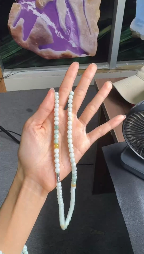 未镶嵌定制翡翠5珠串*30元毛货需精抛光