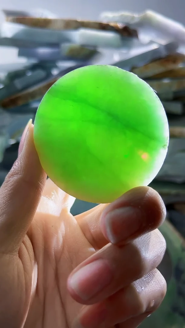 裸石翡翠缅甸翡翠A货陈75