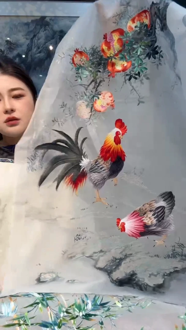 刺绣非遗苏绣手工刺绣单面绣