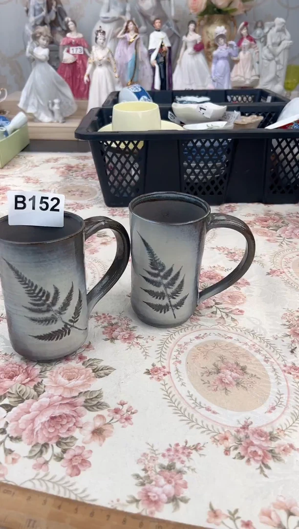杯81 中古 日式 粗陶马克