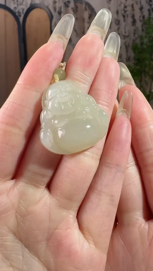 颈饰未镶嵌和田玉30晴水佛公 9