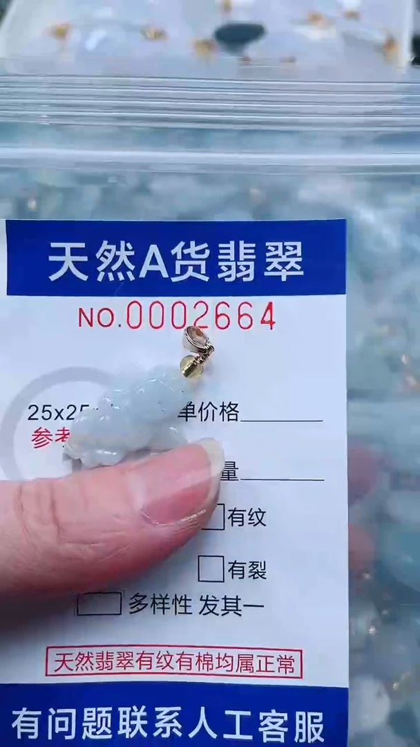 翡翠未镶嵌吊坠(不含链)
