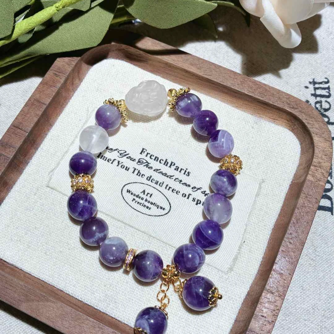 设计款紫水晶貔貅手串—100823