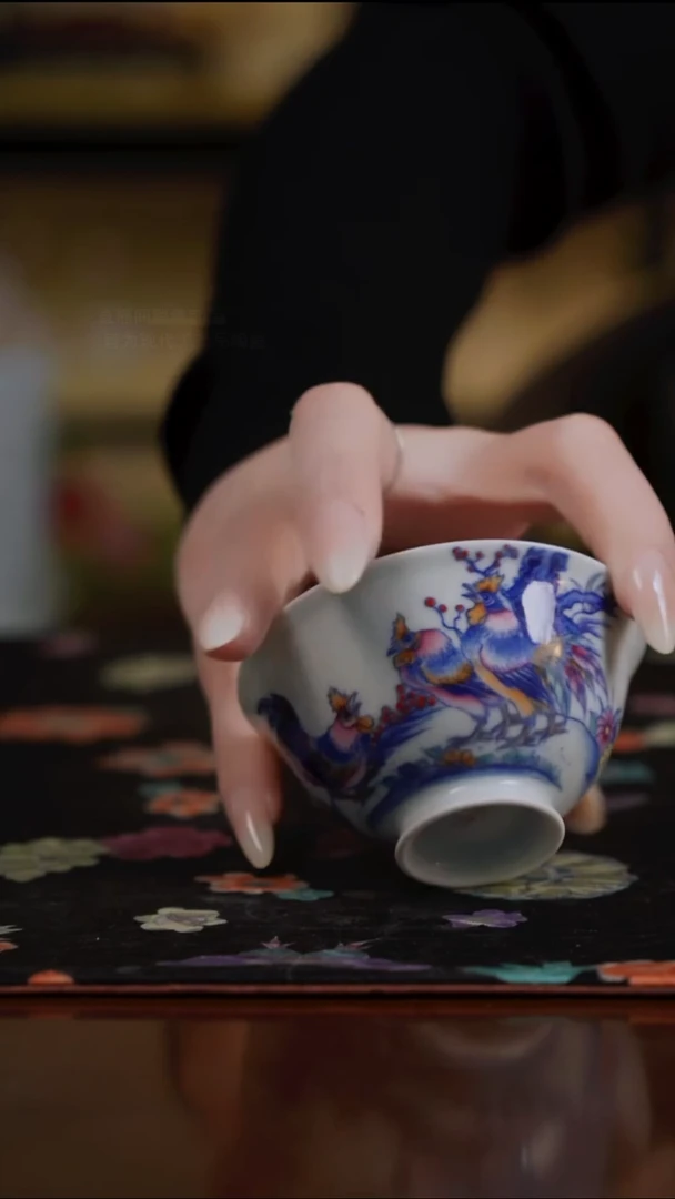 杯景德镇陶瓷杯碗柴烧多人