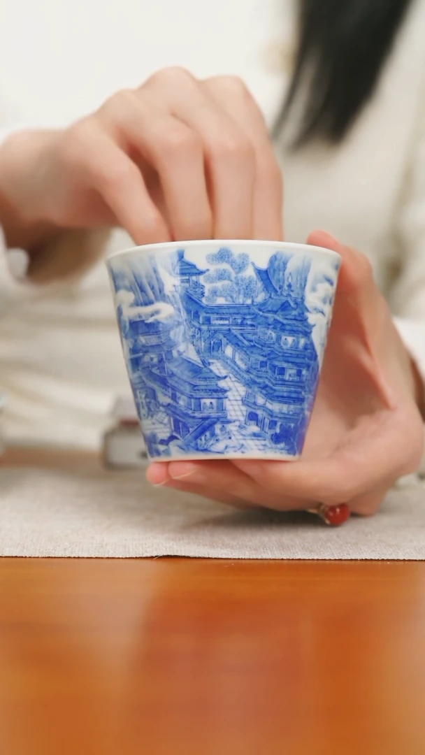 【闪购商品】景德镇正春堂徐浩老师亲制大明宫敞口杯