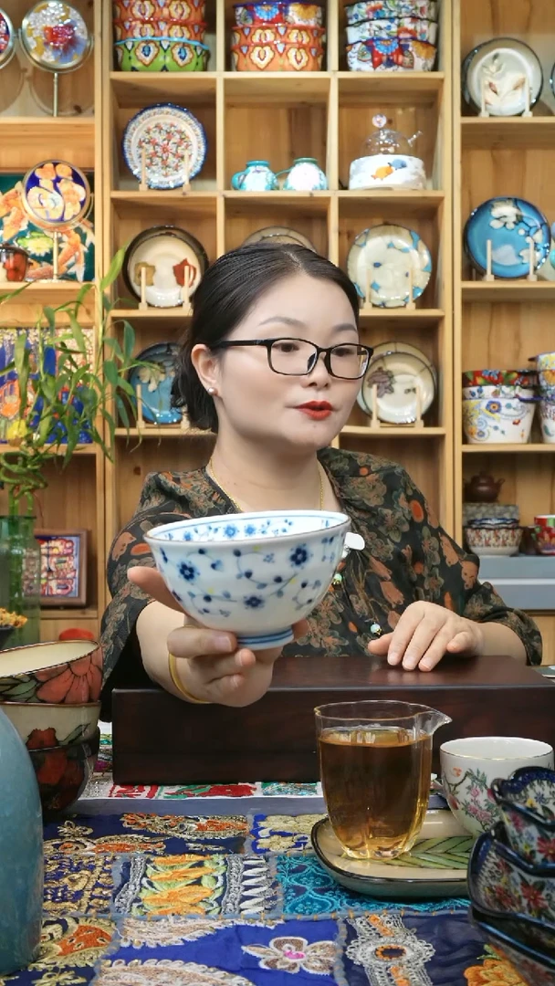 瓷片小可高温瓷餐具米饭碗4只