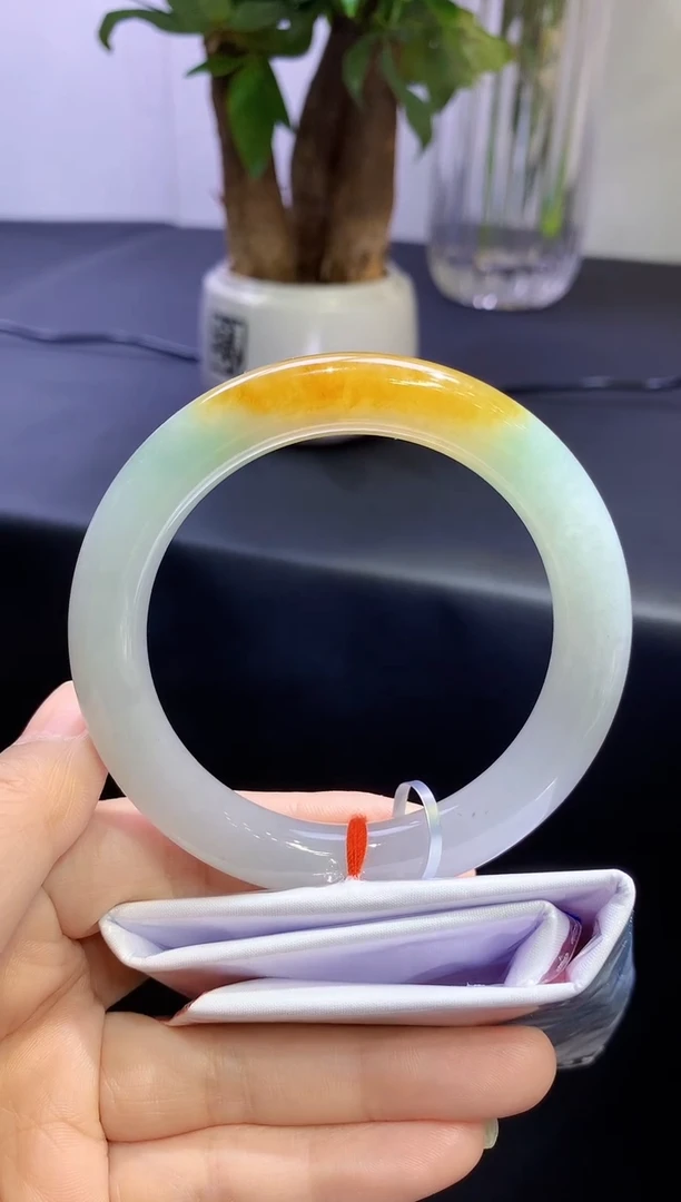 未镶嵌手镯翡翠强推款！翡翠手镯圈口59-t94