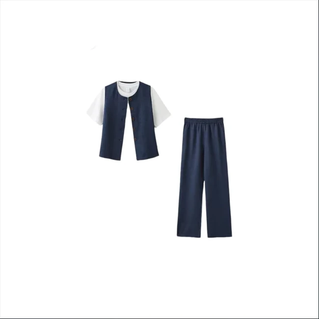 K3085 高品质气质极简风轻熟风休闲女装套装 YY260-250709