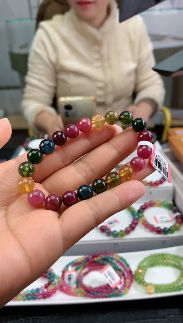 【闪购商品】碧玺手串未镶嵌多样性发一条