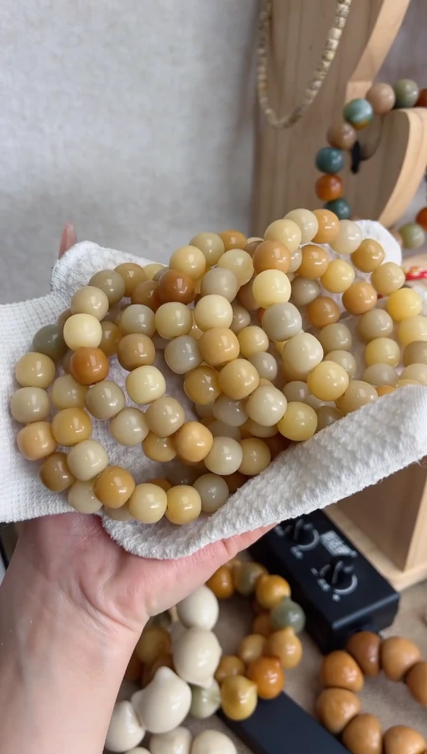 【闪购商品】菩提根/象牙果手串m766干磨桶珠12瑕疵不补