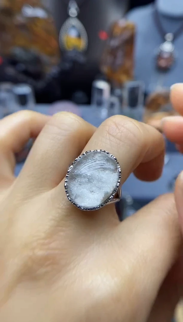 【闪购商品】水晶戒指银S925镶嵌水晶