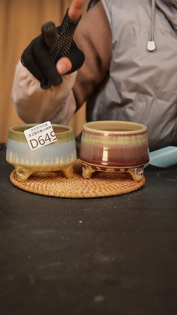 【闪购商品】瓷片景德镇泥泥陶瓷花盆