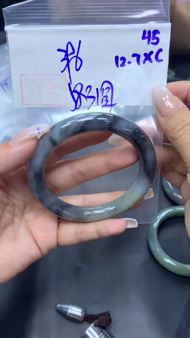 未镶嵌定制翡翠45圆条58.3+396元+拍一发一