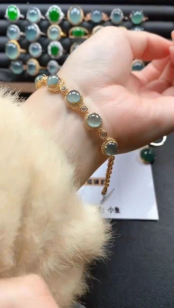 银S925镶嵌戒指翡翠51151
