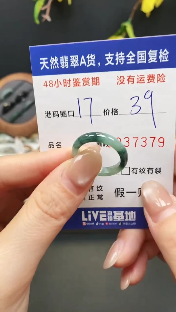 未镶嵌戒指翡翠7379