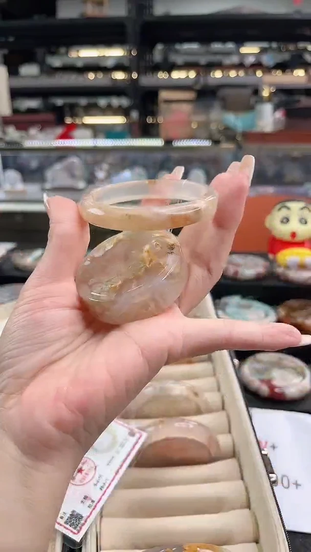 未镶嵌手镯石英质玉55圈口 （赠品镯心）3886658
