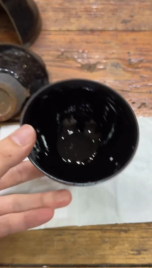 茶盏罗建明老师柴烧作品